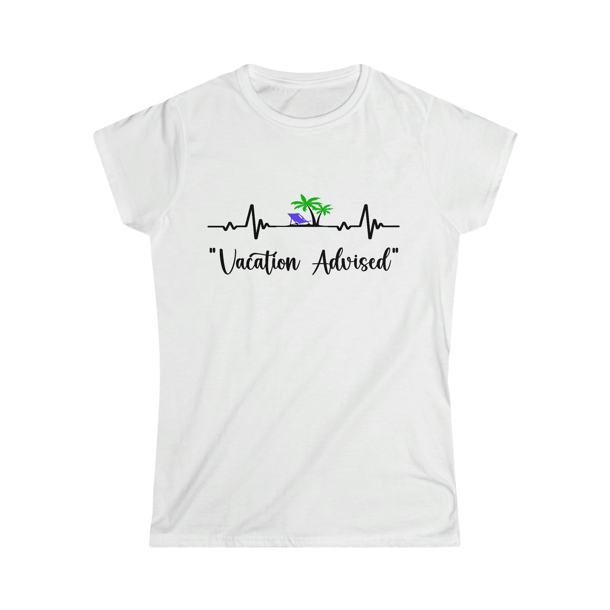 Analyzing Rhythm.... Vacation Advised Women's Softstyle Tee White