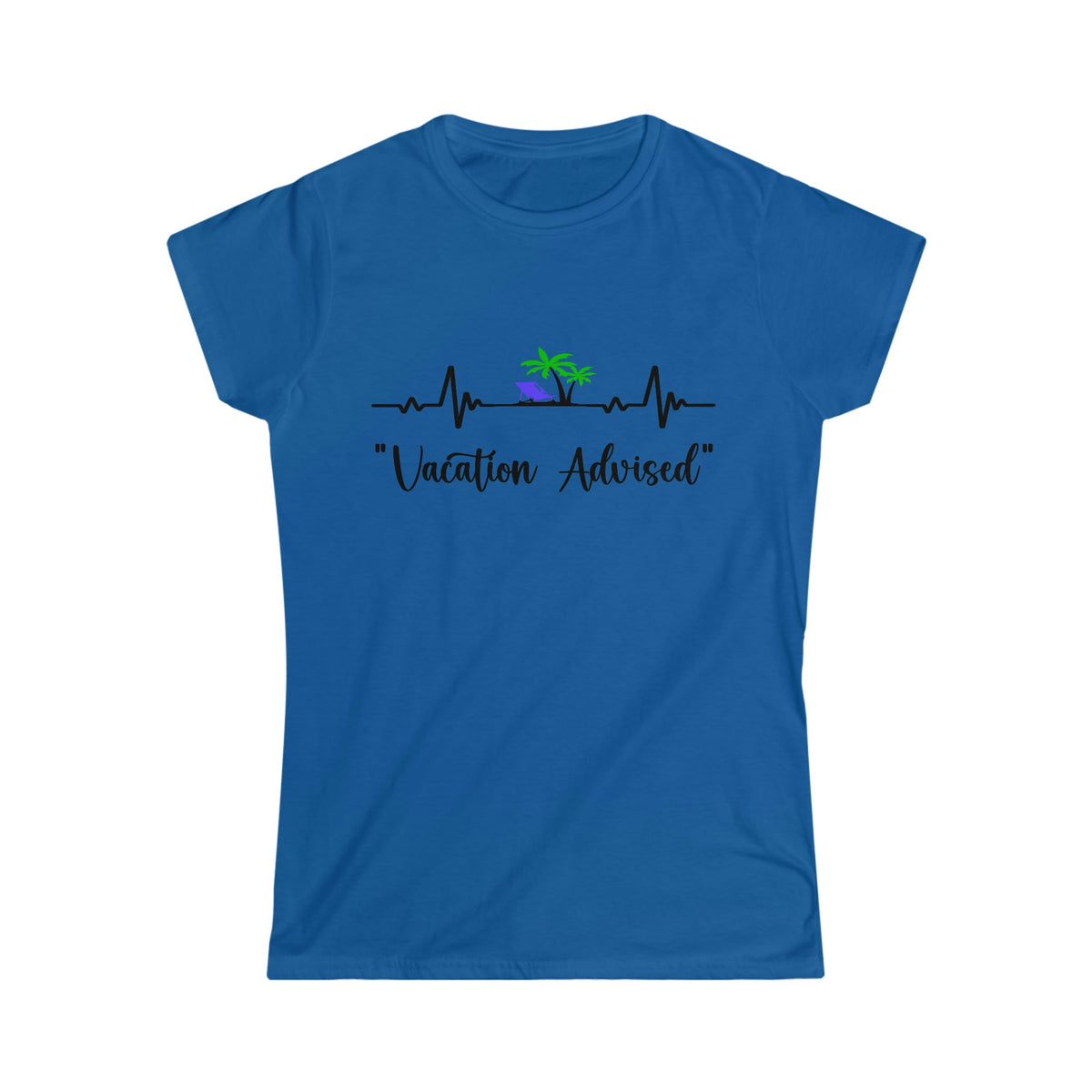 Analyzing Rhythm.... Vacation Advised Women's Softstyle Tee Royal