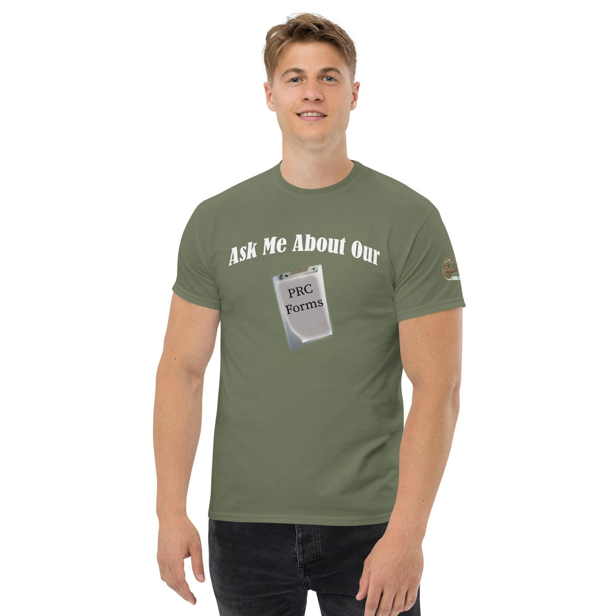 Ask me about our PRC forms Men's classic tee Military Green