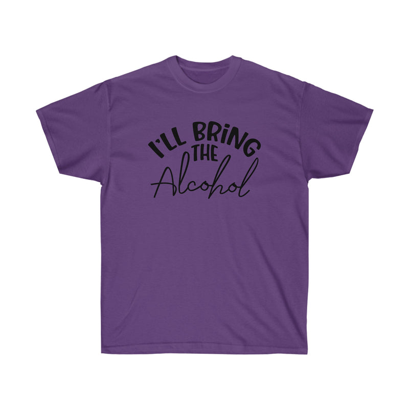 Bachelorette & Girls Night Out T-Shirt Party Bundle Purple I'll Bring The Alcohol