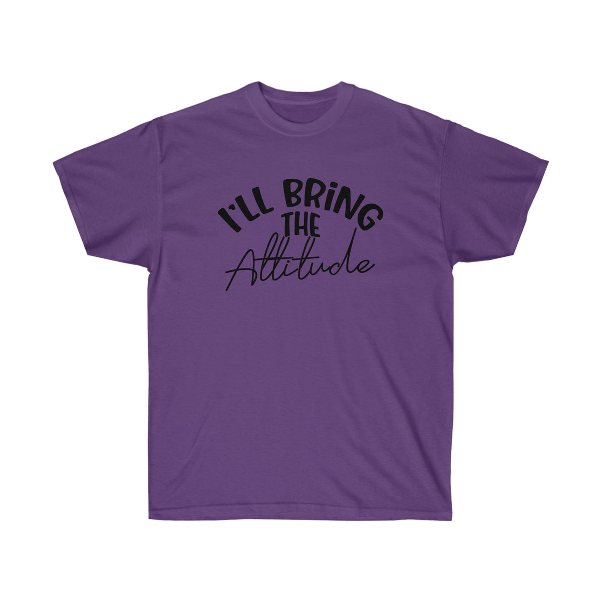 Bachelorette & Girls Night Out T-Shirt Party Bundle Purple I'll Bring The Attitude