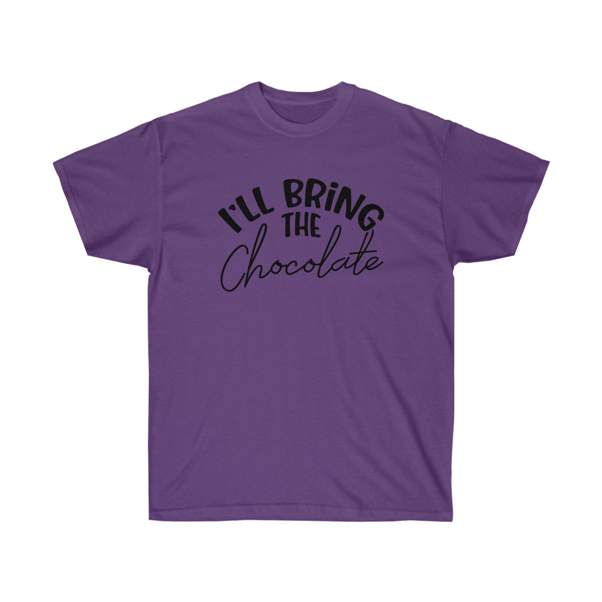 Bachelorette & Girls Night Out T-Shirt Party Bundle Purple I'll Bring The Chocolate