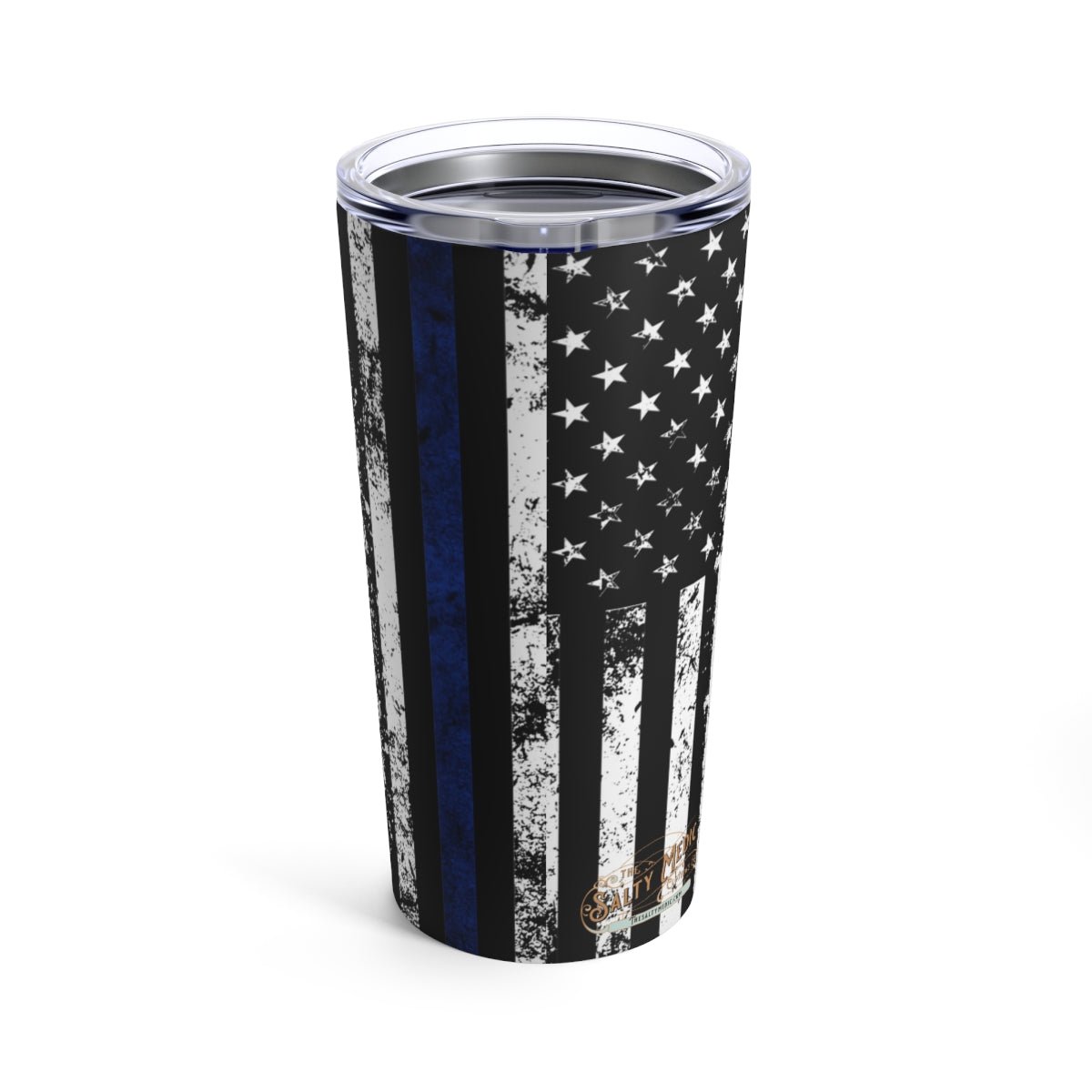 Back The Blue Messy Bun Tumbler 20oz