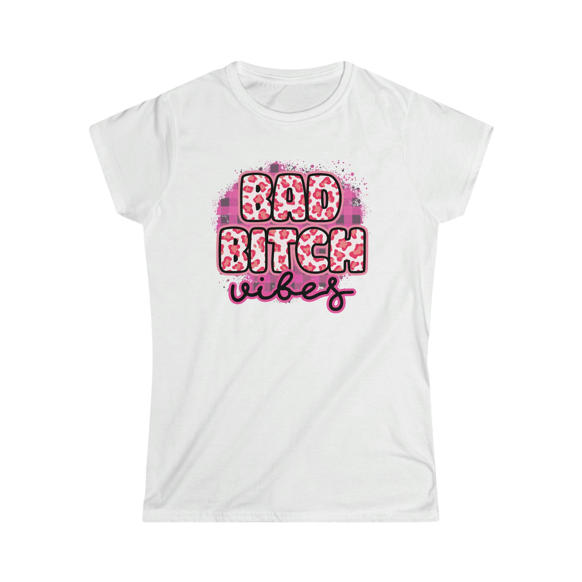 Bad Bitch Vibes Women's Softstyle Tee White