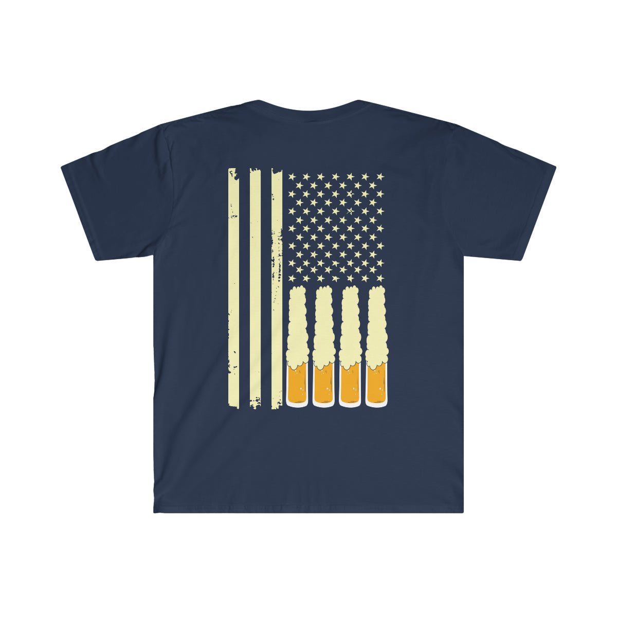 Beer Flag Softstyle T-Shirt Navy