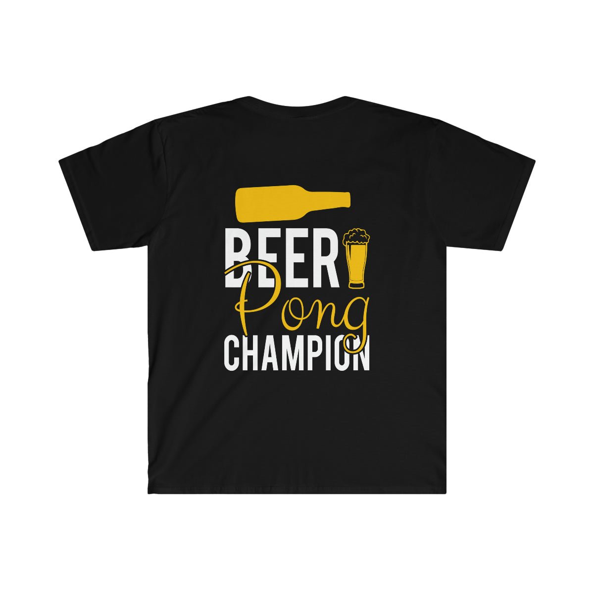 Beer Pong Champ Softstyle T-Shirt Black