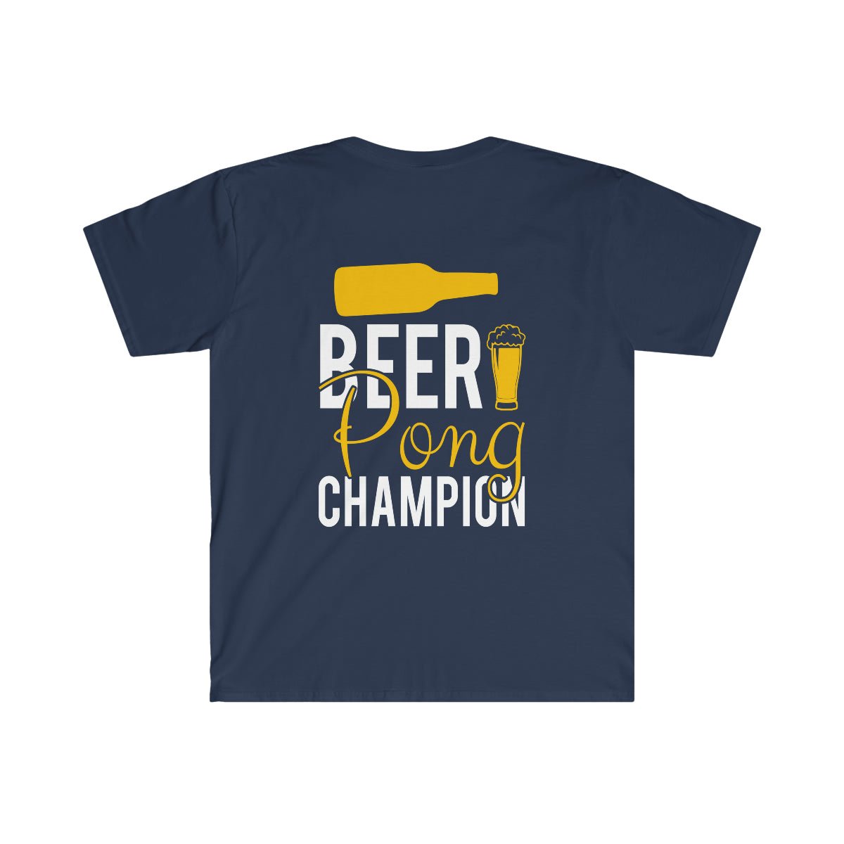 Beer Pong Champ Softstyle T-Shirt Navy