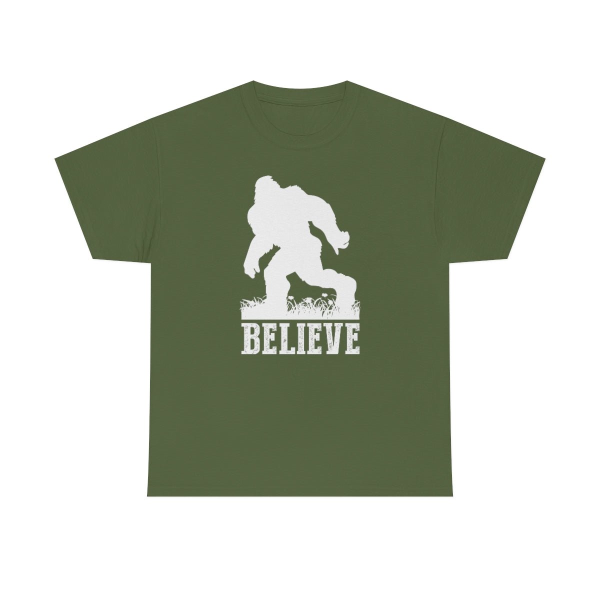 Believe Men's Cotton Tee Military Green