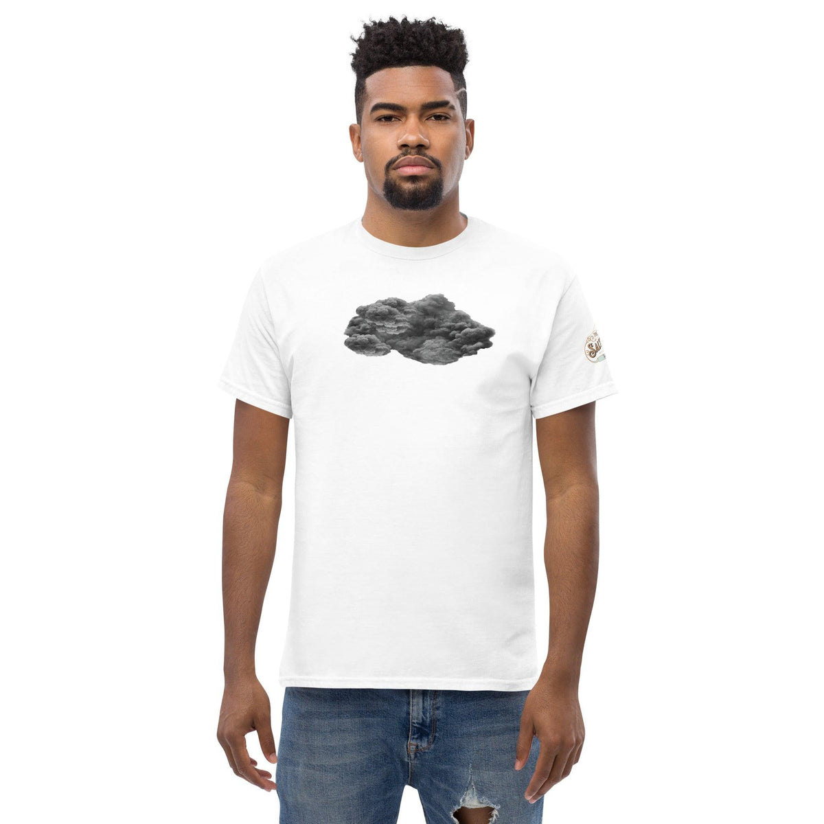 Black Cloud Men's classic tee White