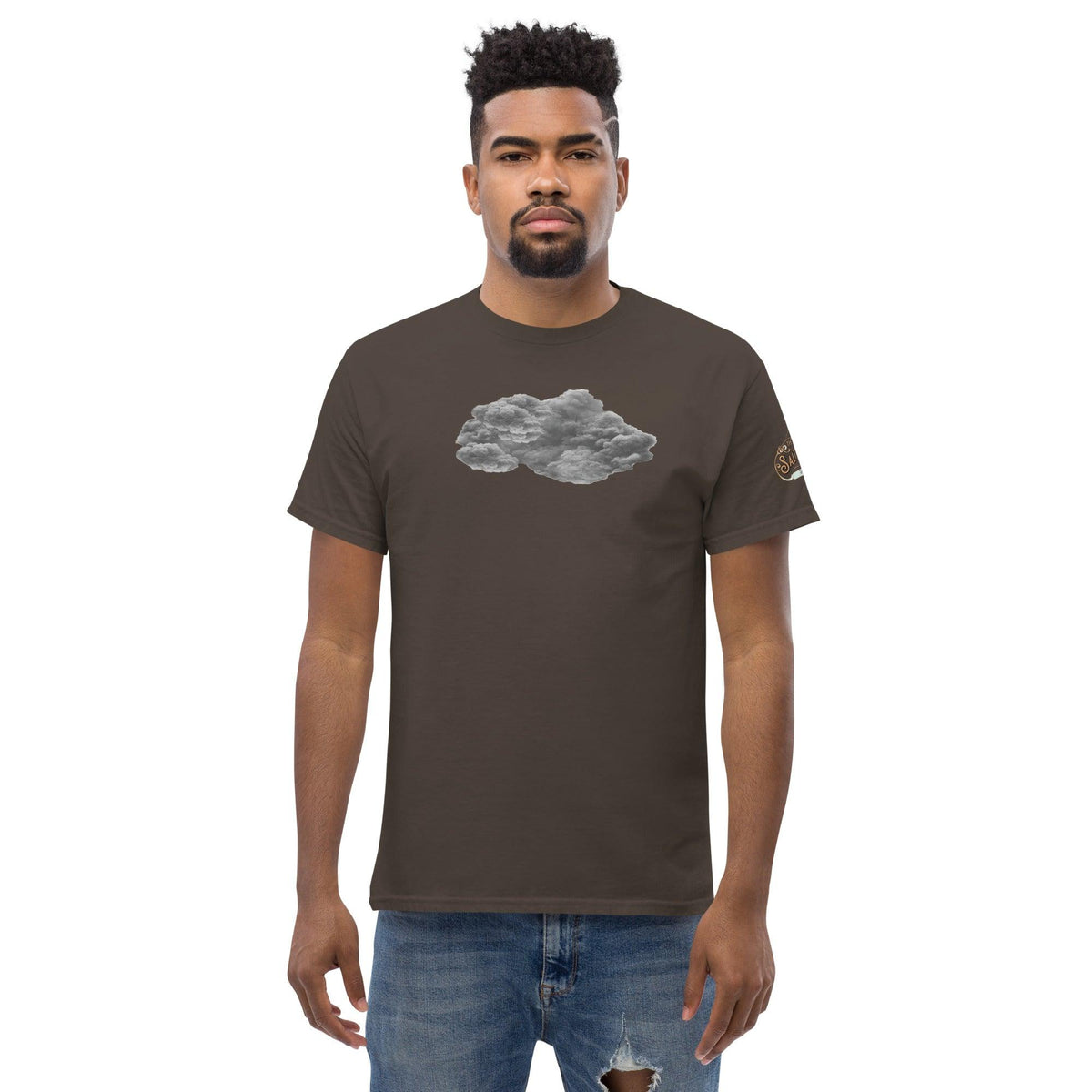 Black Cloud Men's classic tee Dark Chocolate