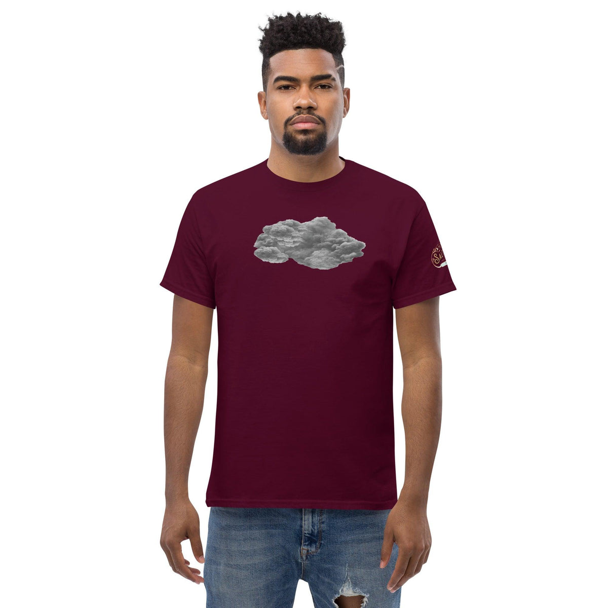 Black Cloud Men's classic tee Maroon