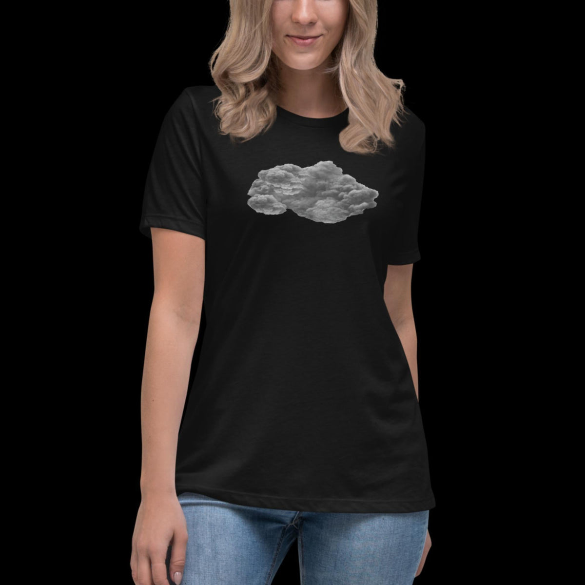 Black Cloud Women's Relaxed T-Shirt - Salty Medic Clothing Co.