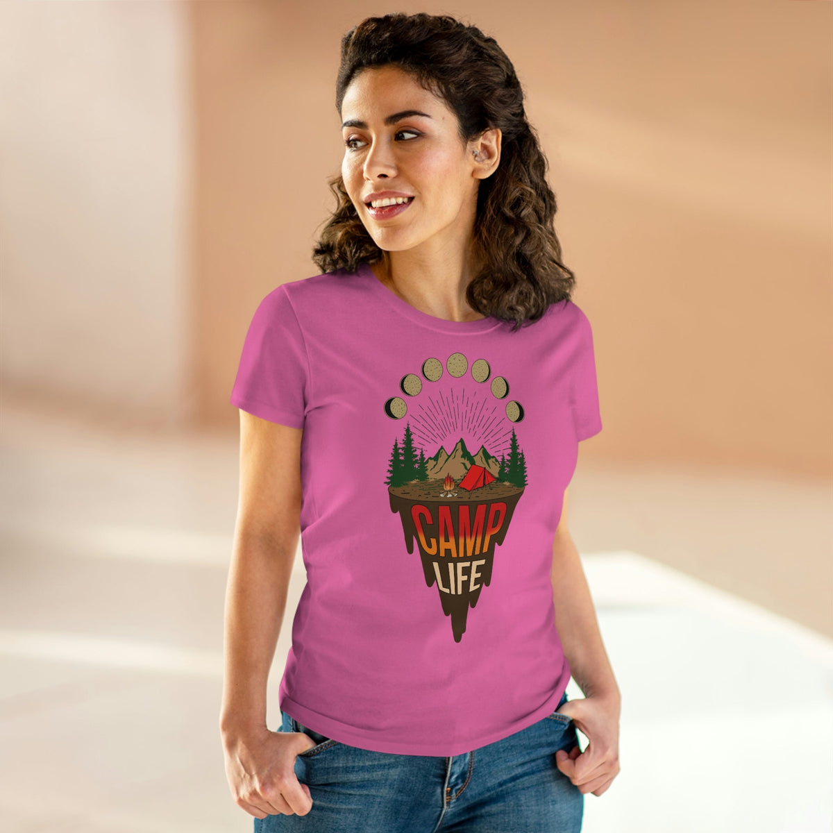 Camp Life Women's Midweight Cotton Tee - Salty Medic Clothing Co.