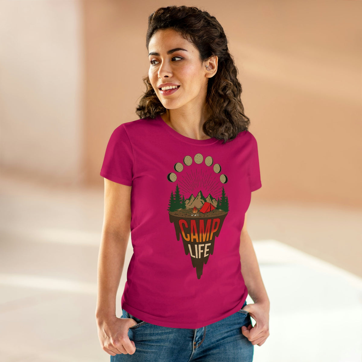 Camp Life Women's Midweight Cotton Tee - Salty Medic Clothing Co.