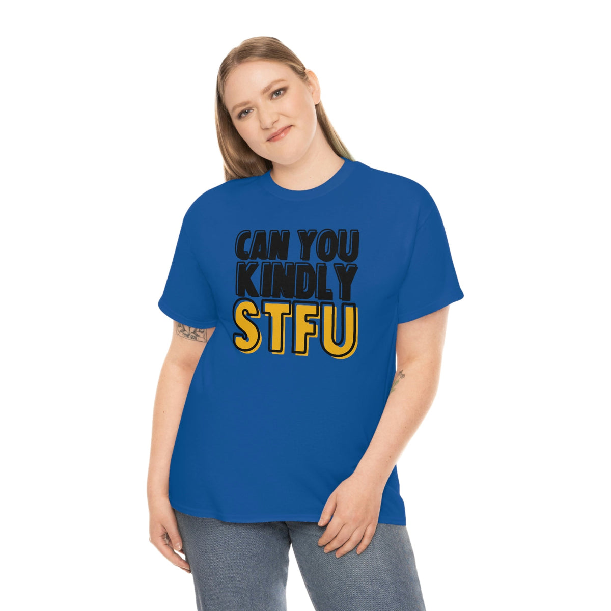 Can You STFU? Cotton Tee Royal