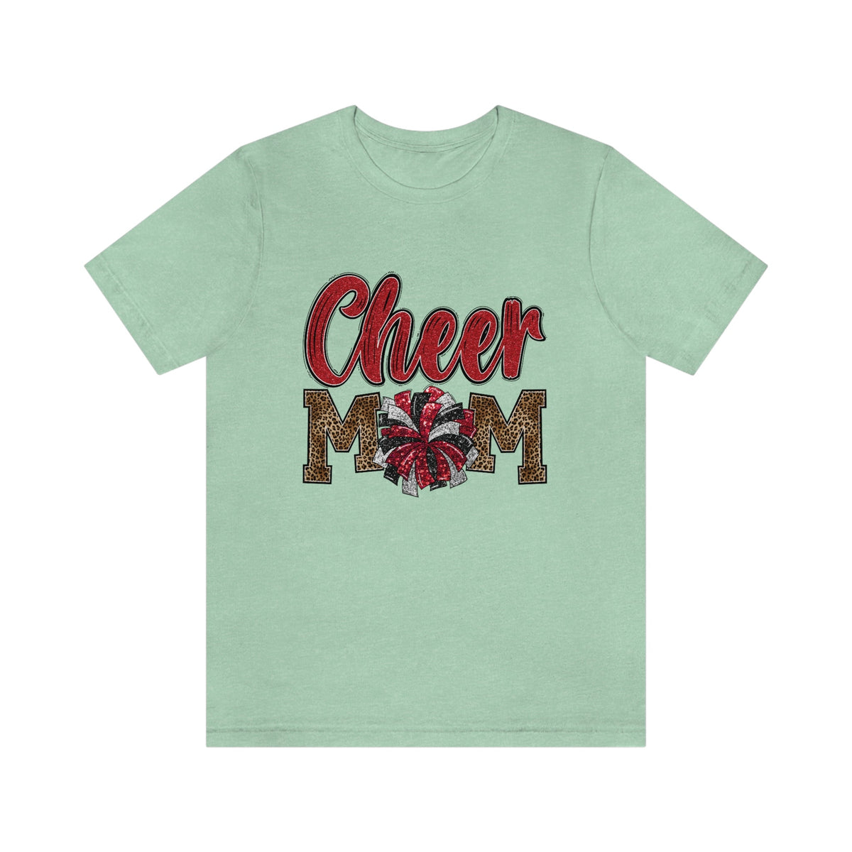 Cheer Mom Women's Short Sleeve Tee Heather Mint