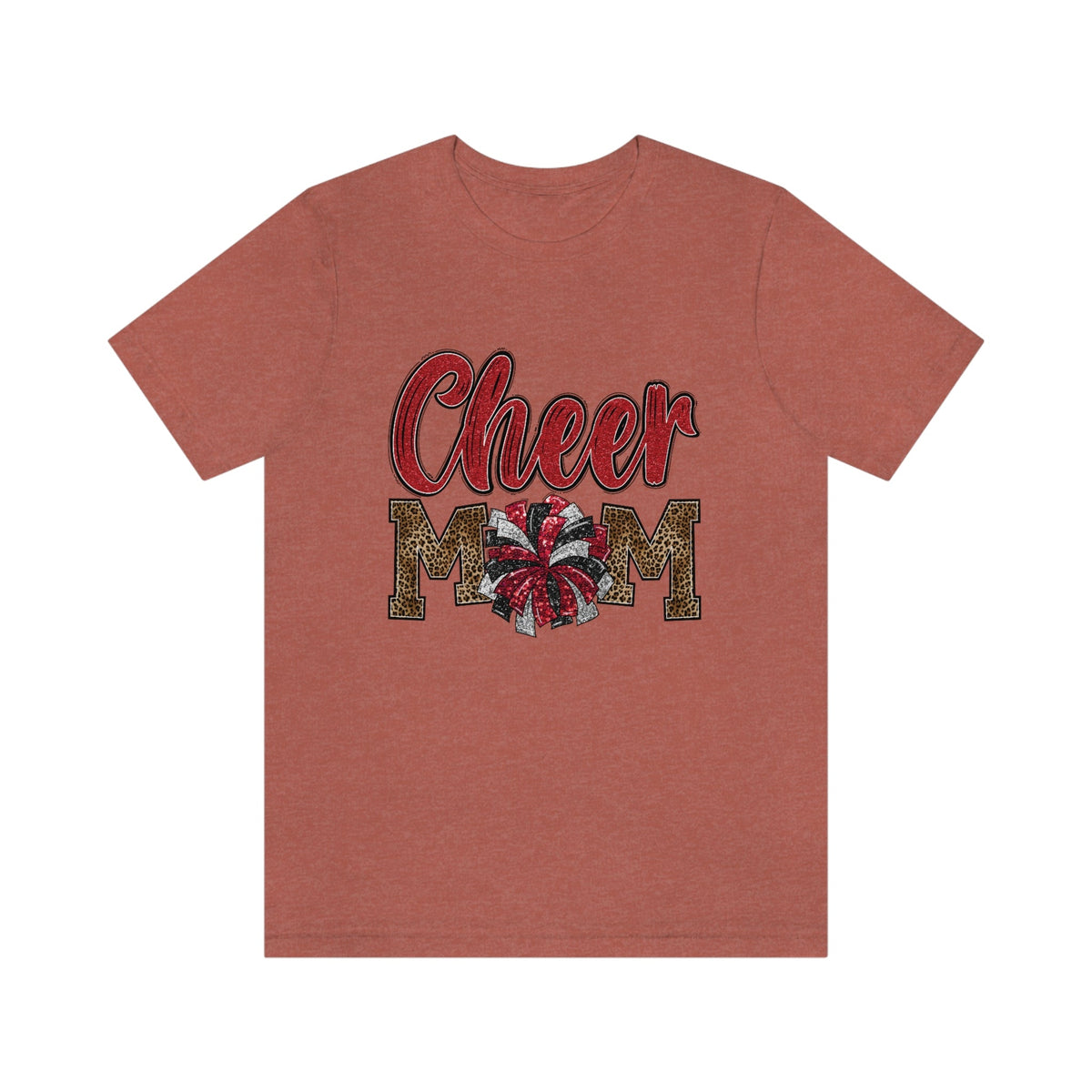 Cheer Mom Women's Short Sleeve Tee Heather Clay