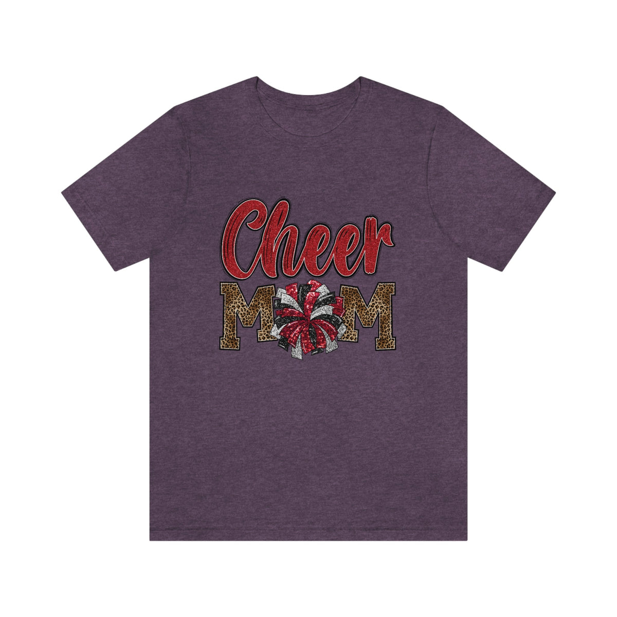 Cheer Mom Women's Short Sleeve Tee Heather Team Purple