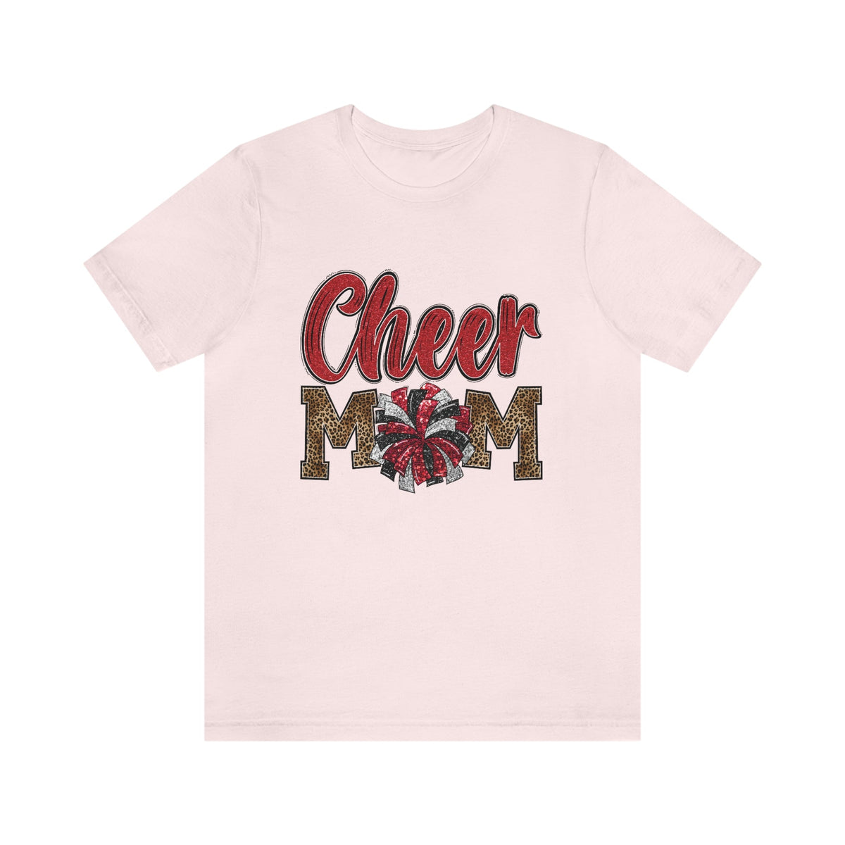 Cheer Mom Women's Short Sleeve Tee Soft Pink