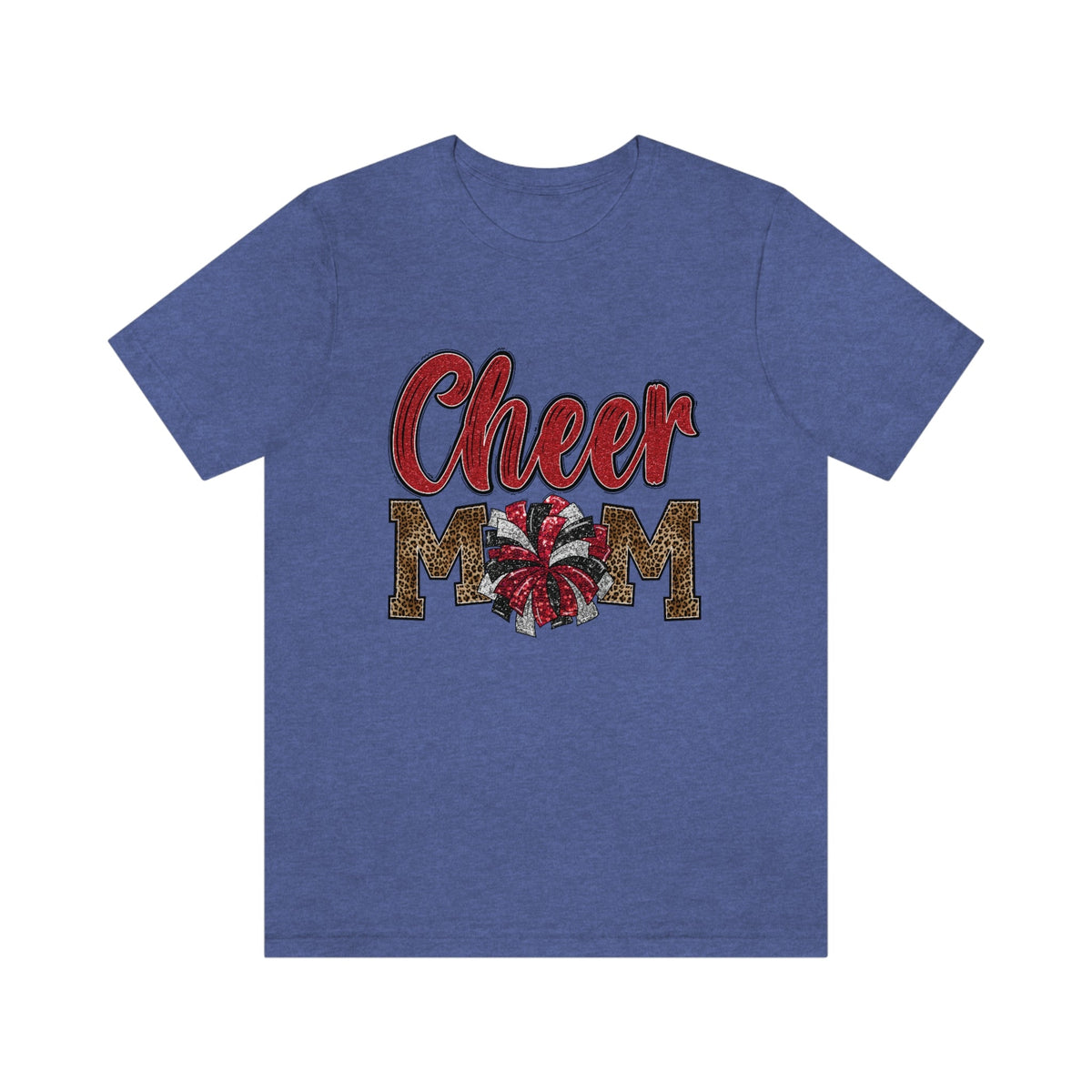 Cheer Mom Women's Short Sleeve Tee Heather True Royal