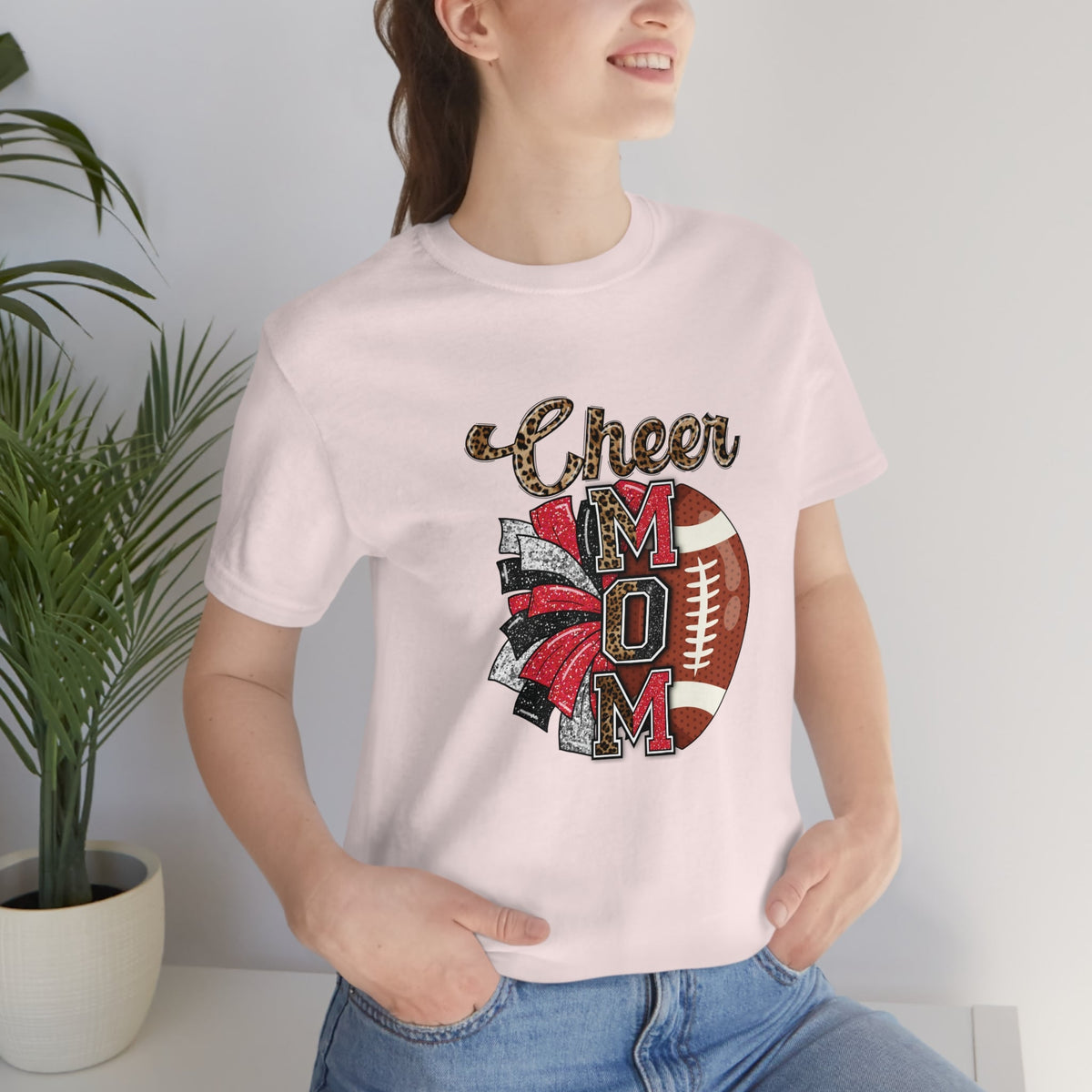 Cheer/Football Mom Women's Short Sleeve Tee