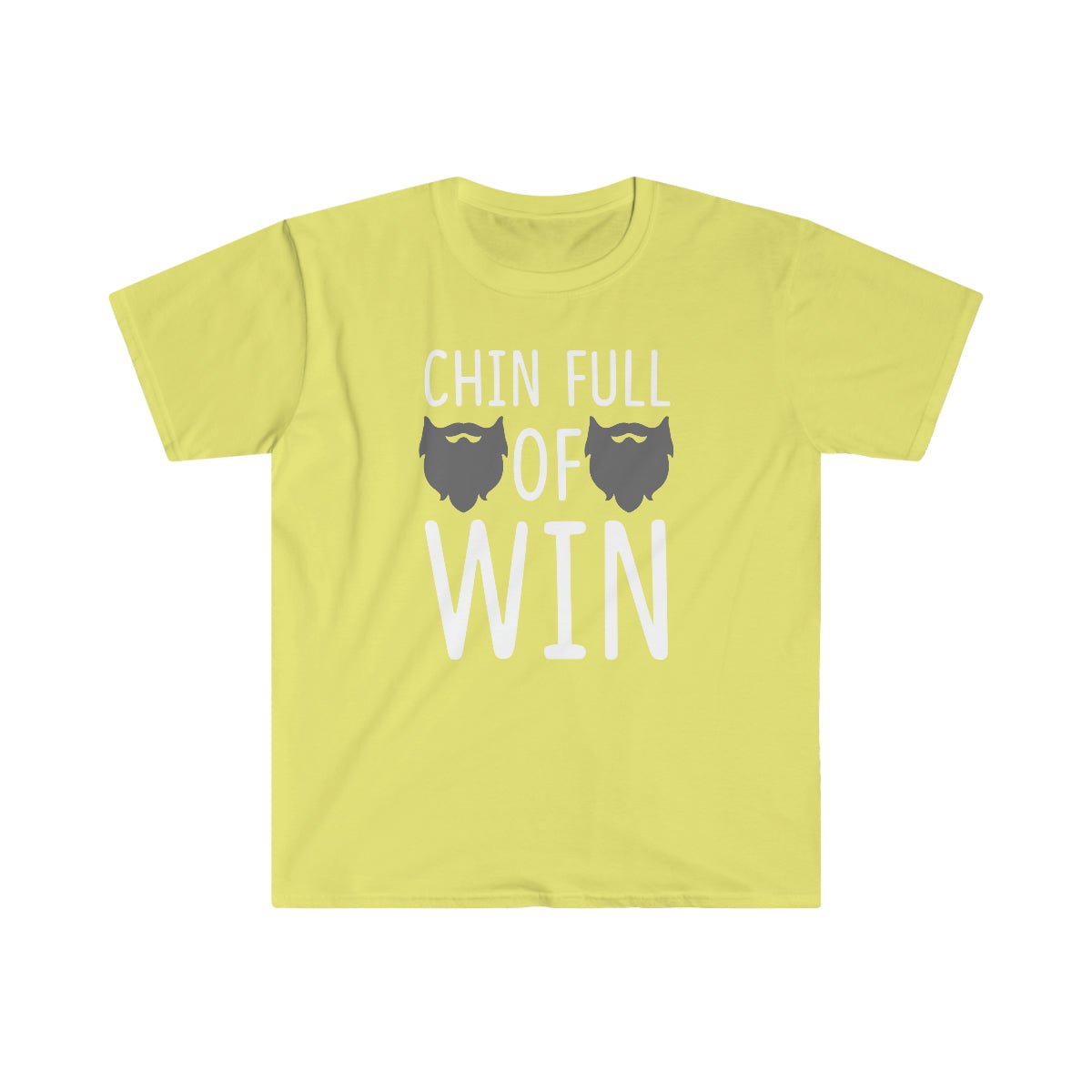 Chin Full Of Win Beard Softstyle T-Shirt Cornsilk