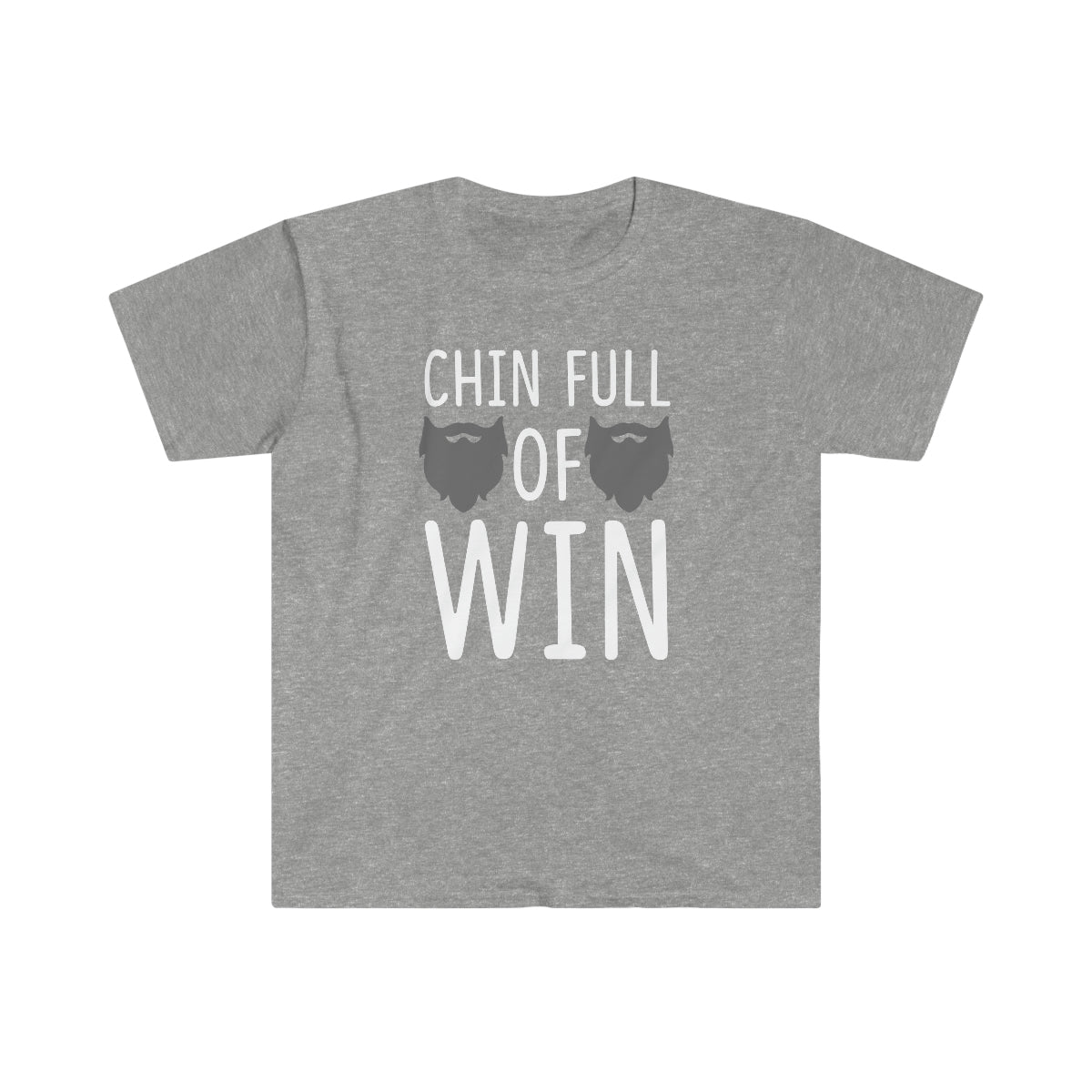 Chin Full Of Win Beard Softstyle T-Shirt Sport Grey