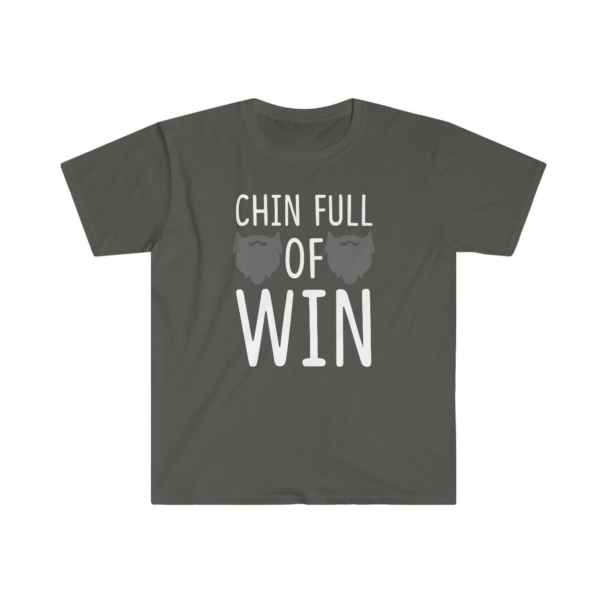 Chin Full Of Win Beard Softstyle T-Shirt Charcoal