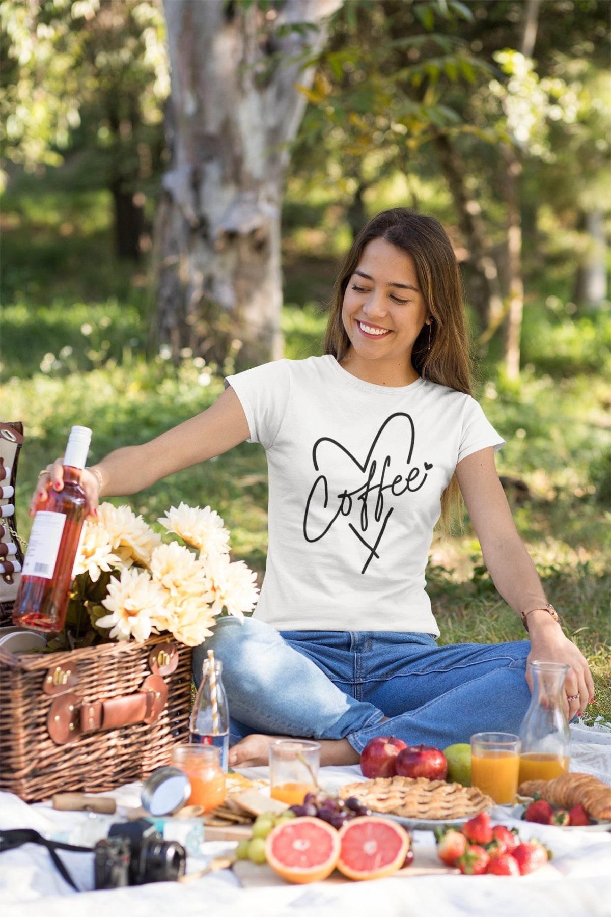 Coffee Heart Women's Soft Style Tee - Salty Medic Clothing Co.