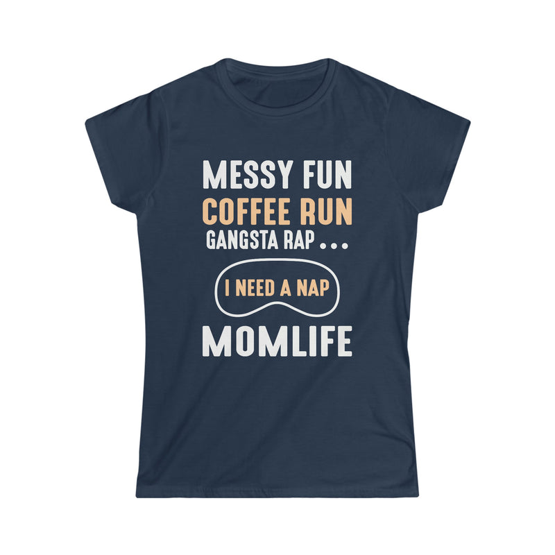 Coffee Run Mom Life Women's Soft Style Tee - Salty Medic Clothing Co.