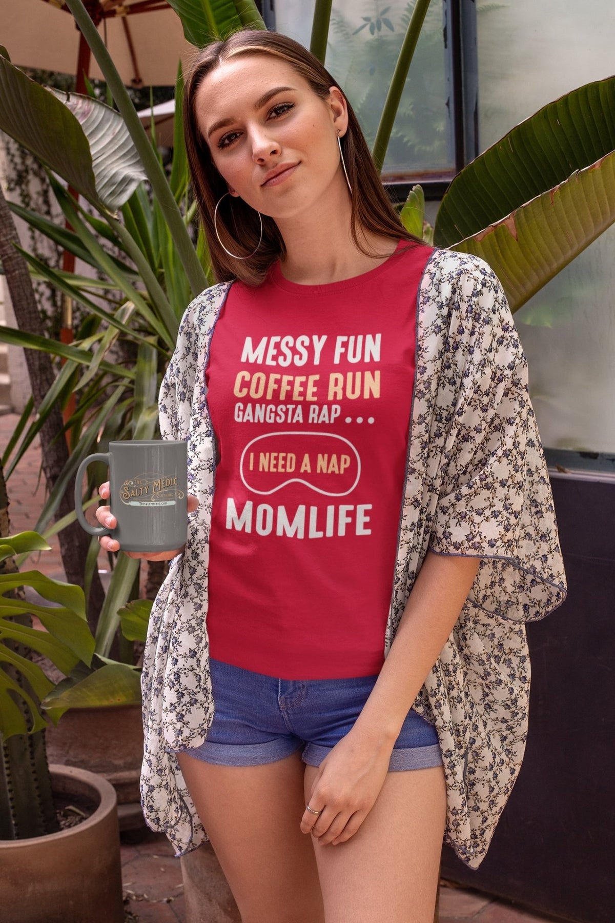 Coffee Run Mom Life Women's Soft Style Tee