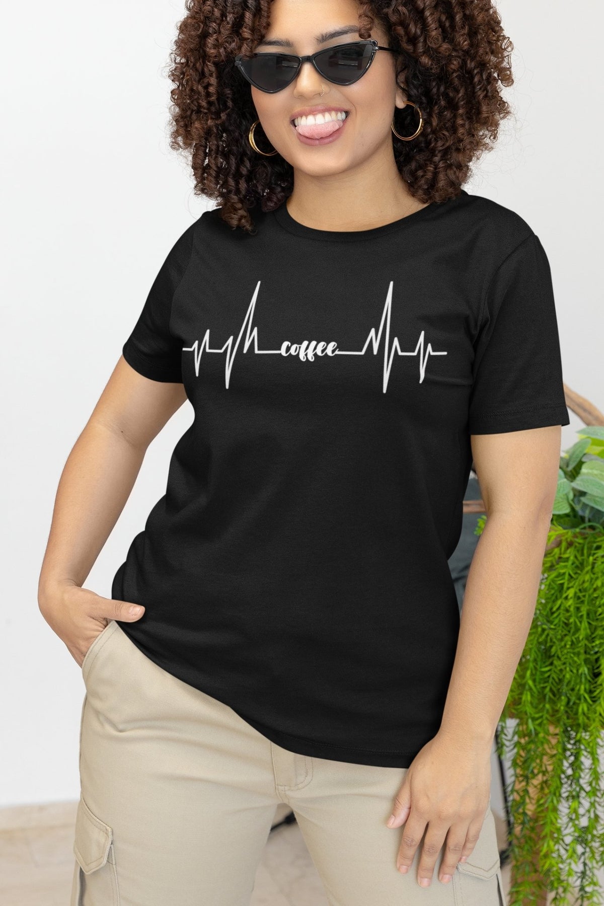 Coffee, The Heart Beat of America Women's Soft Style Tee - Salty Medic Clothing Co.
