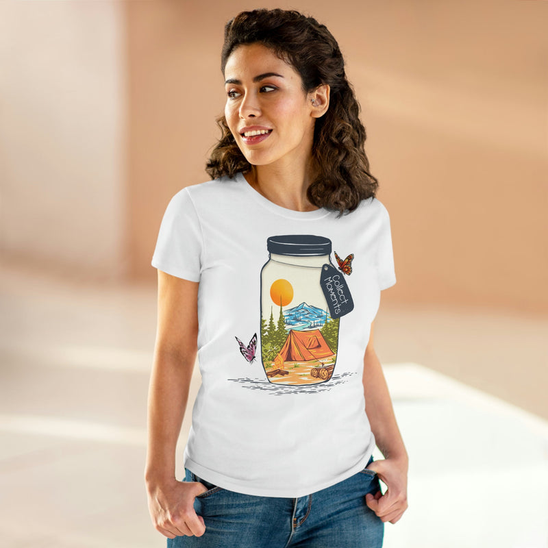 Collect Moments Women's Midweight Cotton Tee - Salty Medic Clothing Co.