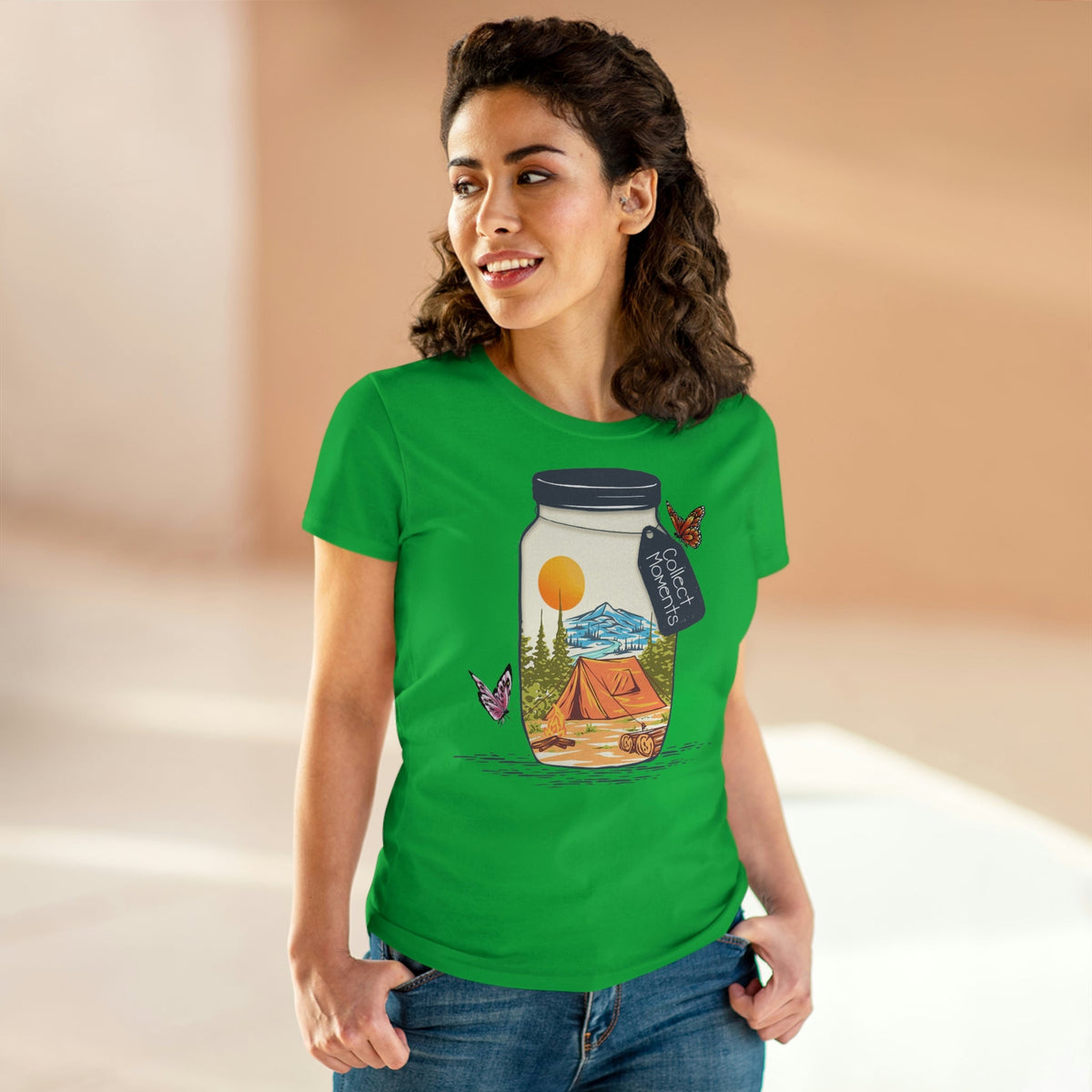 Collect Moments Women's Midweight Cotton Tee - Salty Medic Clothing Co.