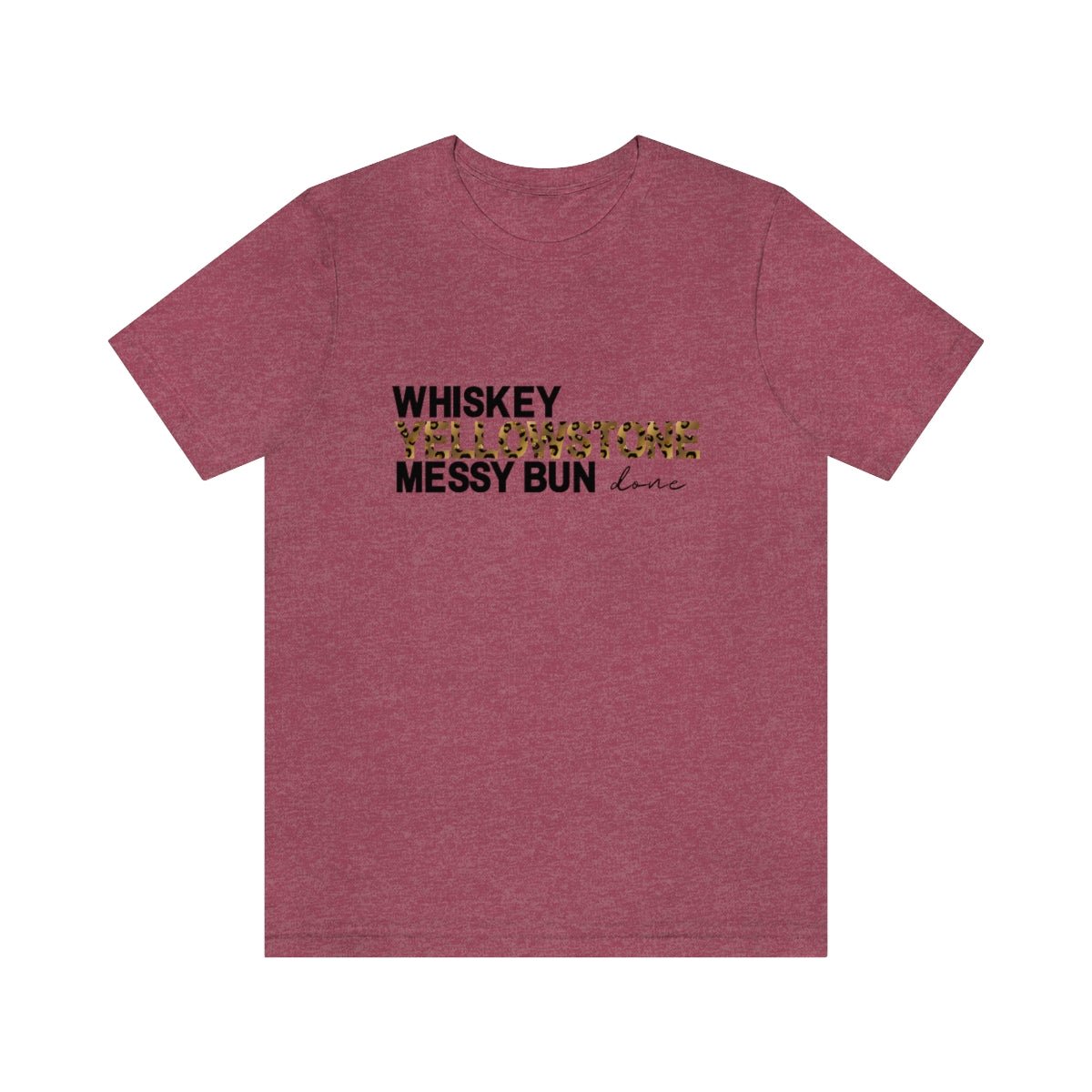 Yellowstone Junkie Women's Short Sleeve Tee Heather Raspberry