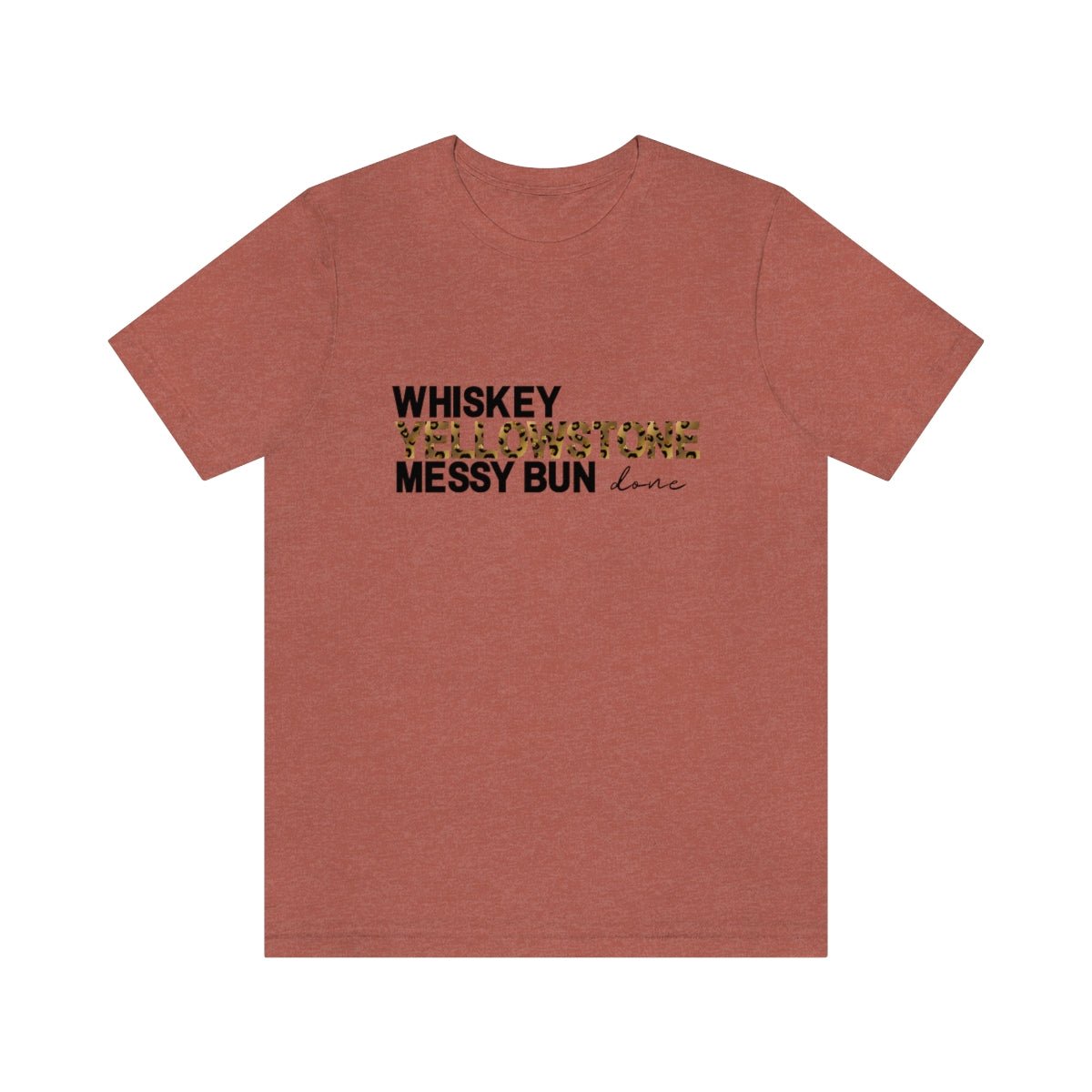 Yellowstone Junkie Women's Short Sleeve Tee Heather Clay