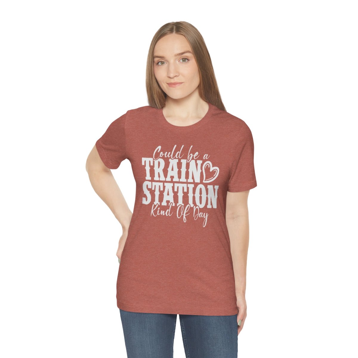 Could be a train station kind of day Women's Short Sleeve Tee