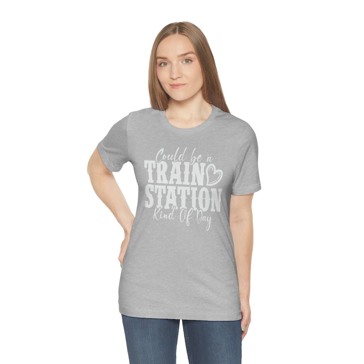 Could be a train station kind of day Women's Short Sleeve Tee