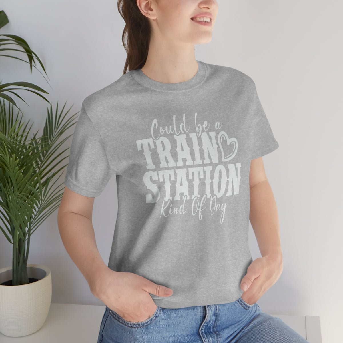 Could be a train station kind of day Women's Short Sleeve Tee