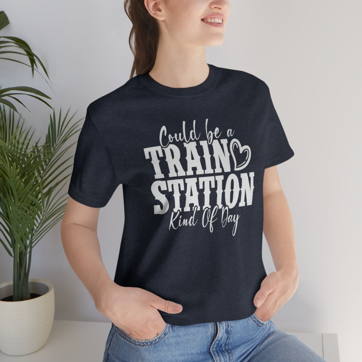 Could be a train station kind of day Women's Short Sleeve Tee