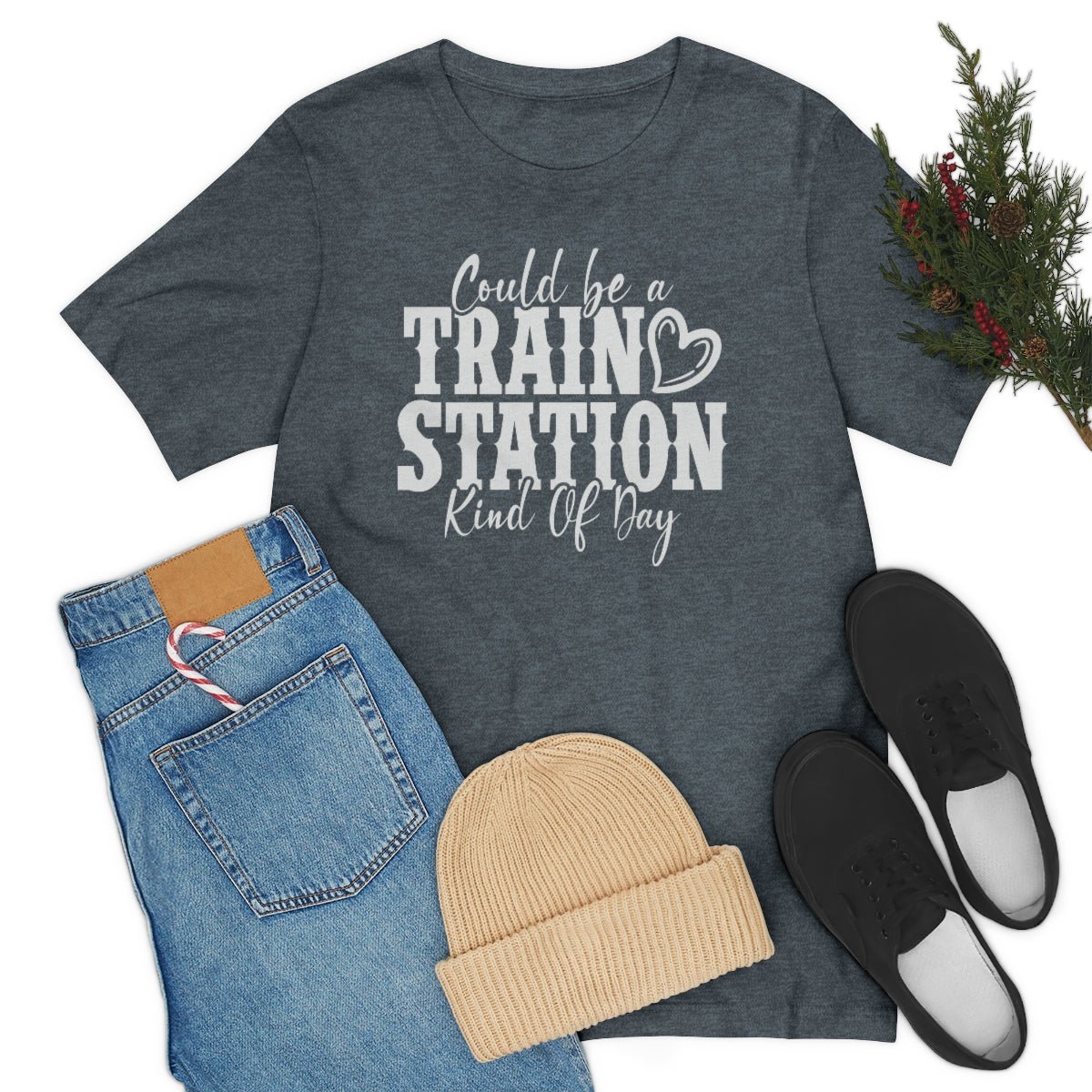 Could be a train station kind of day Women's Short Sleeve Tee