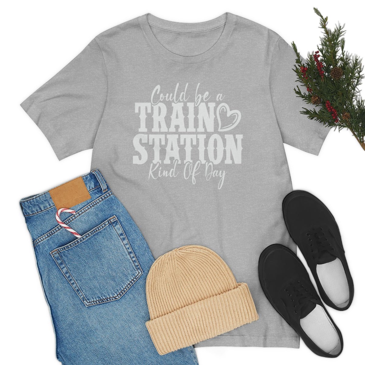 Could be a train station kind of day Women's Short Sleeve Tee