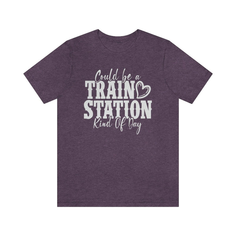 Could be a train station kind of day Women's Short Sleeve Tee - Salty Medic Clothing Co.