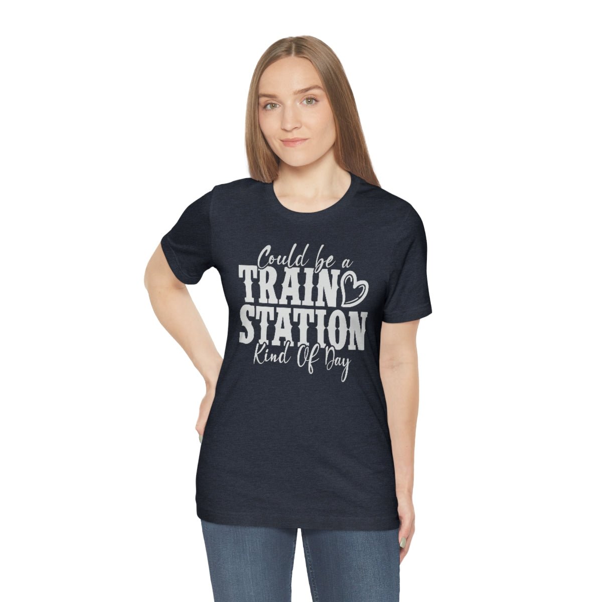 Could be a train station kind of day Women's Short Sleeve Tee