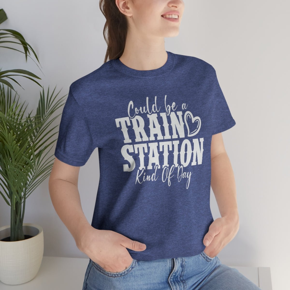 Could be a train station kind of day Women's Short Sleeve Tee