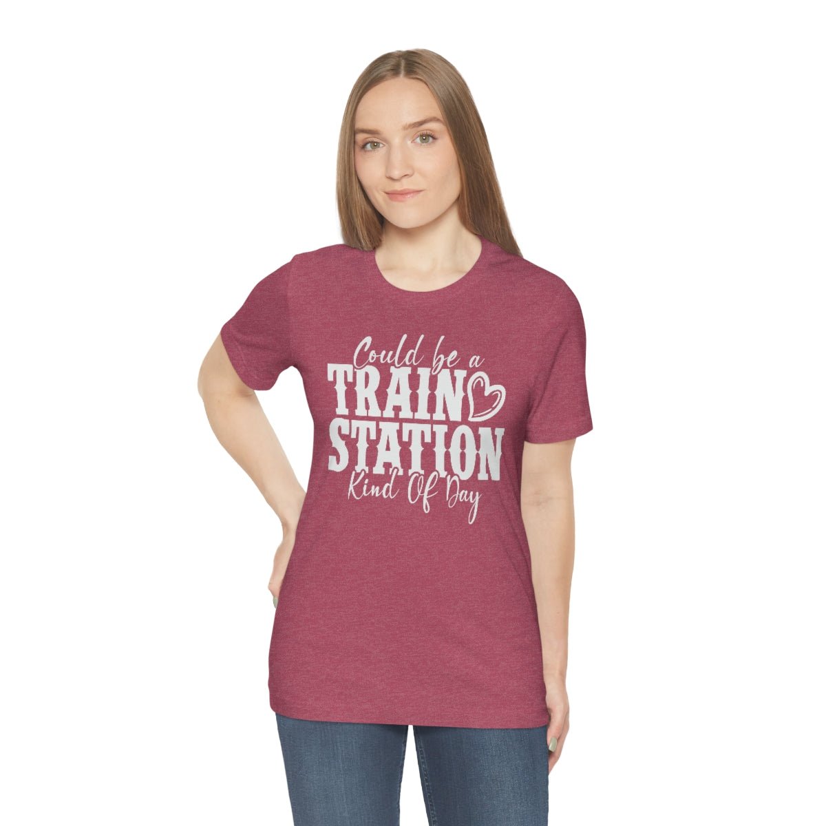 Could be a train station kind of day Women's Short Sleeve Tee