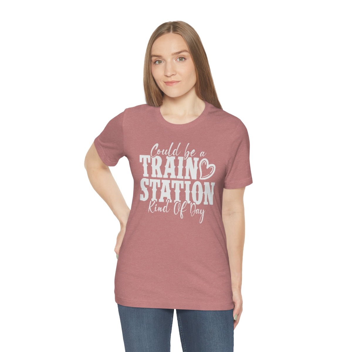 Could be a train station kind of day Women's Short Sleeve Tee