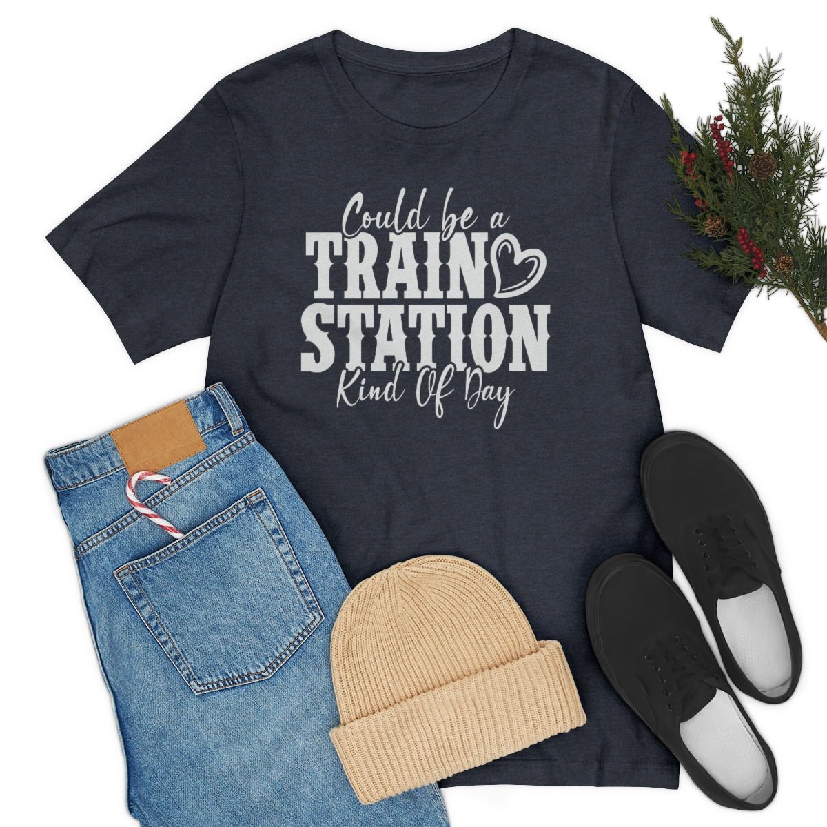 Could be a train station kind of day Women's Short Sleeve Tee