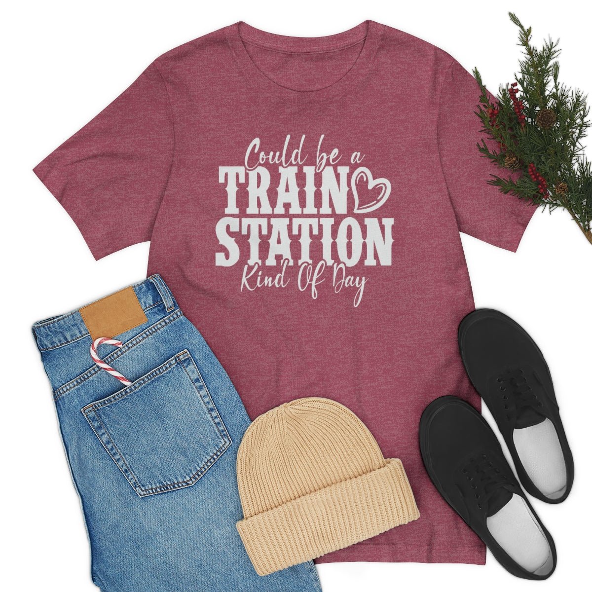 Could be a train station kind of day Women's Short Sleeve Tee