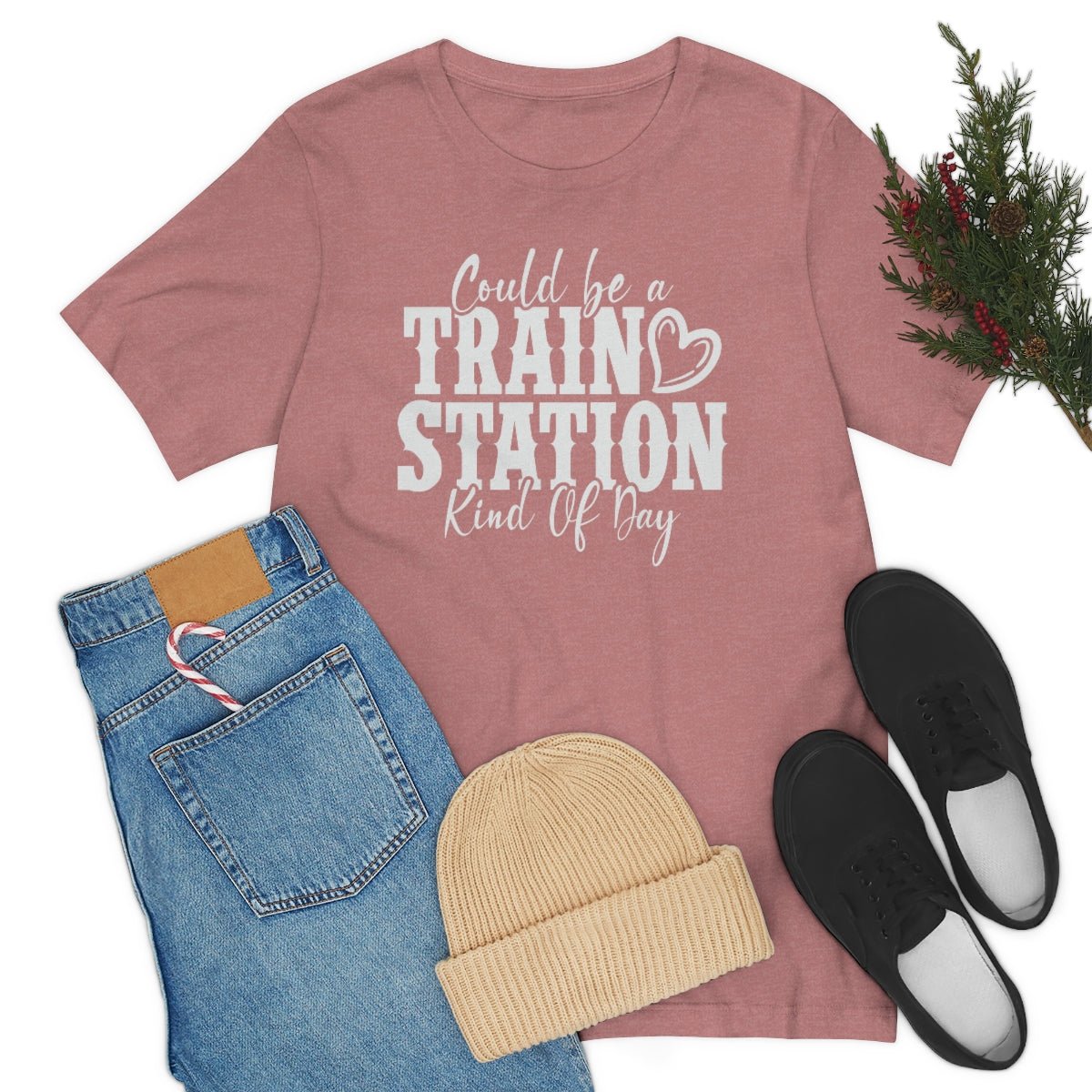 Could be a train station kind of day Women's Short Sleeve Tee